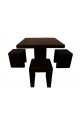 Hampton Square Table With 4 Stools