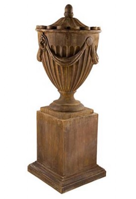 Robert Adams Urn and Plinth Set