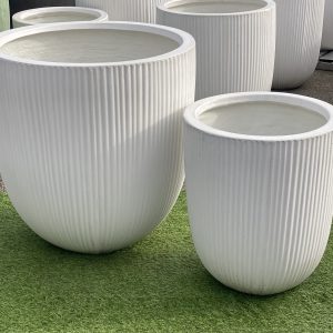 Striated U planter GRC